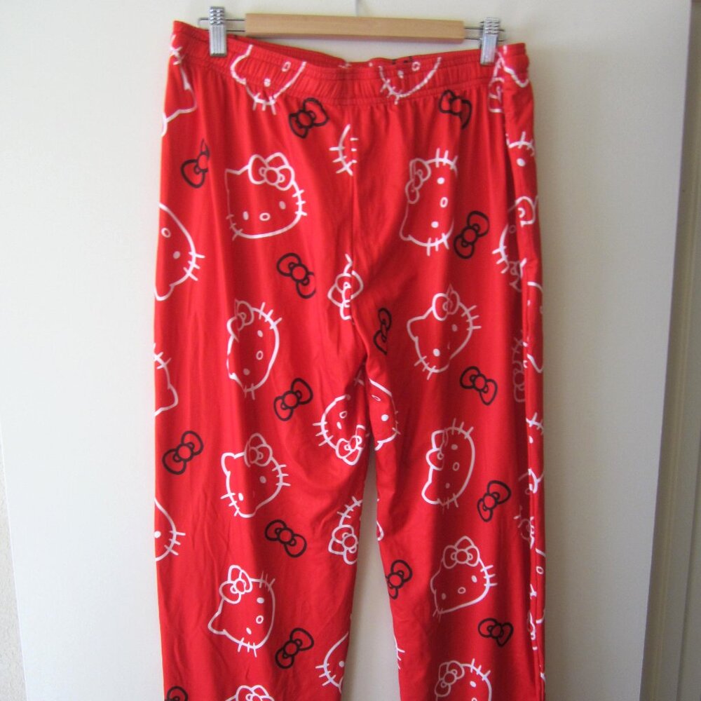 Hello Kitty Red Sleep Wear Pants - Picture 2 of 5